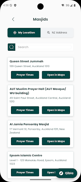 Halal Kiwi restaurant discovery screen